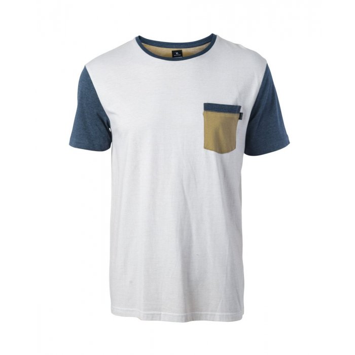 Tee-Shirt Manches Courtes Rip-Curl Original Stripes Blanc 2017
